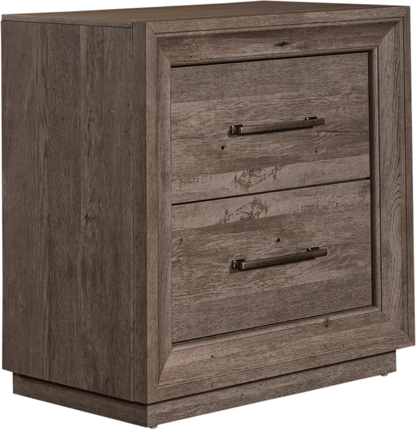 Horizons Rustic Contemporary Gray Nightstand