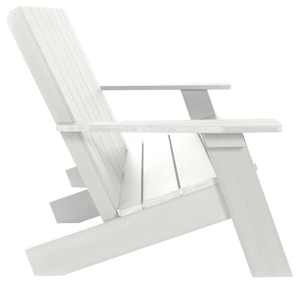 Italica Modern Double Wide Modern Adirondack Chair   Beach Style   Adirondack Chairs   by highwood  Houzz