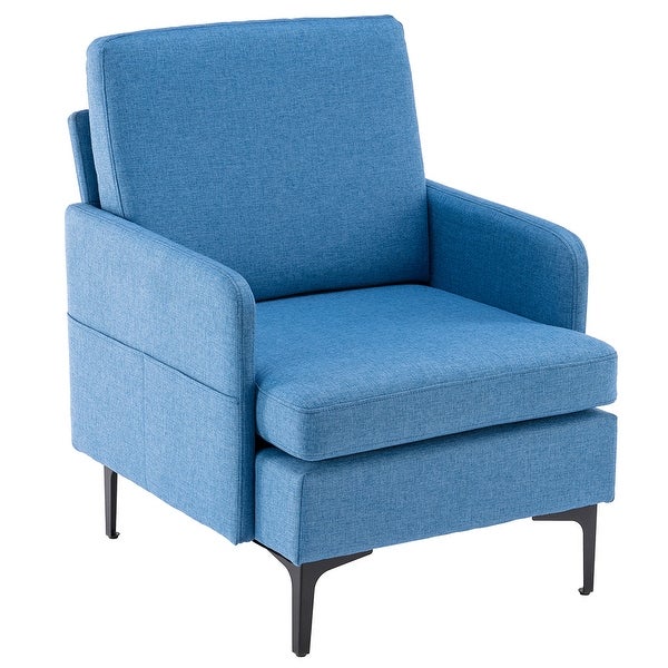 Lounge Chair， Comfy Single Sofa Accent Chair for Bedroom Living Room