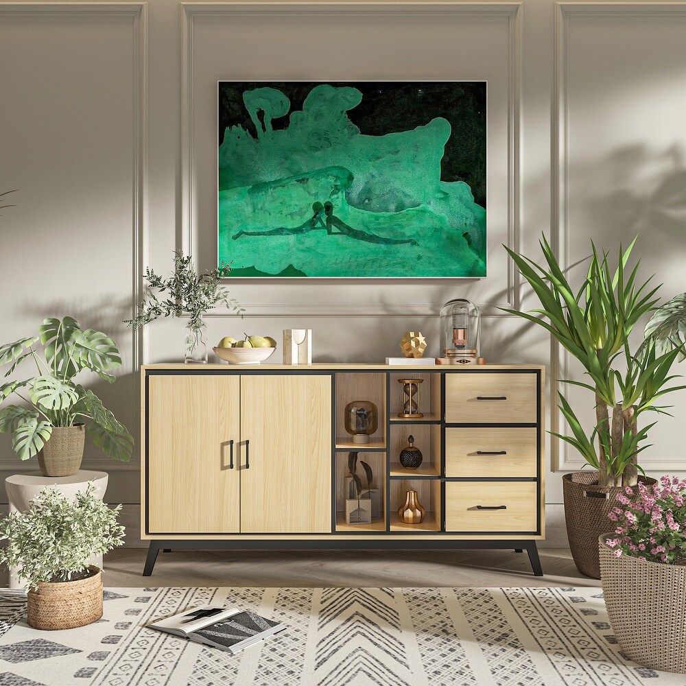 Large Versatile Buffet: Organize and Display with Elegance Dresser