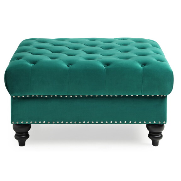 Glory Furniture Nola G0352 O Ottoman  GREEN B07810...