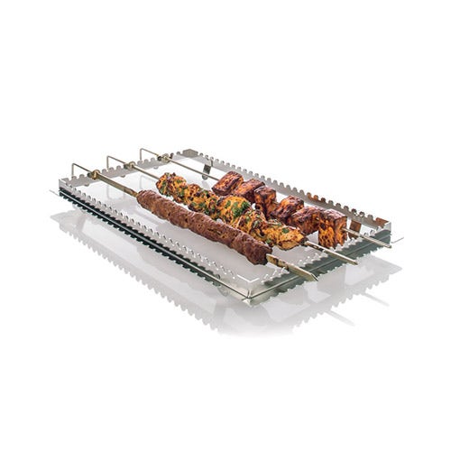 Rational 60.72.420 Grill/Tandoori Skewers， Flat For Fish， Set Of 3