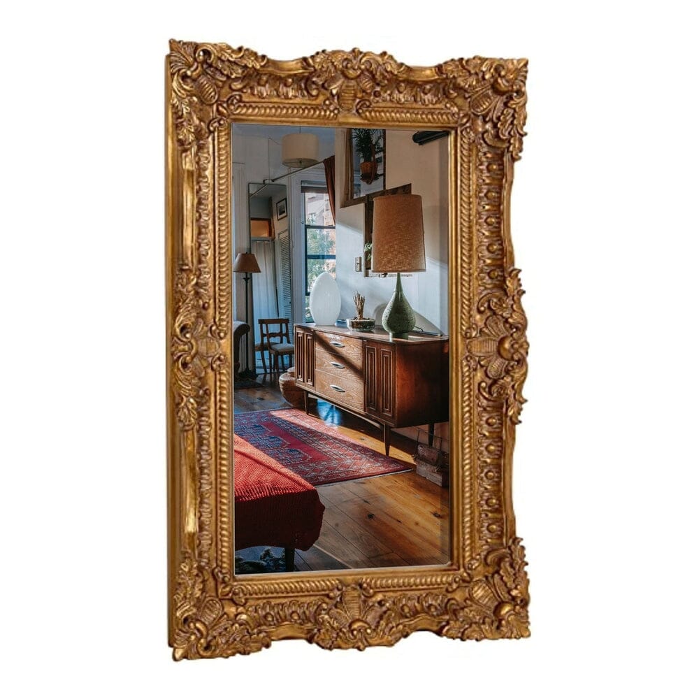 Large Ornate Gold Baroque Frame Mirror (24