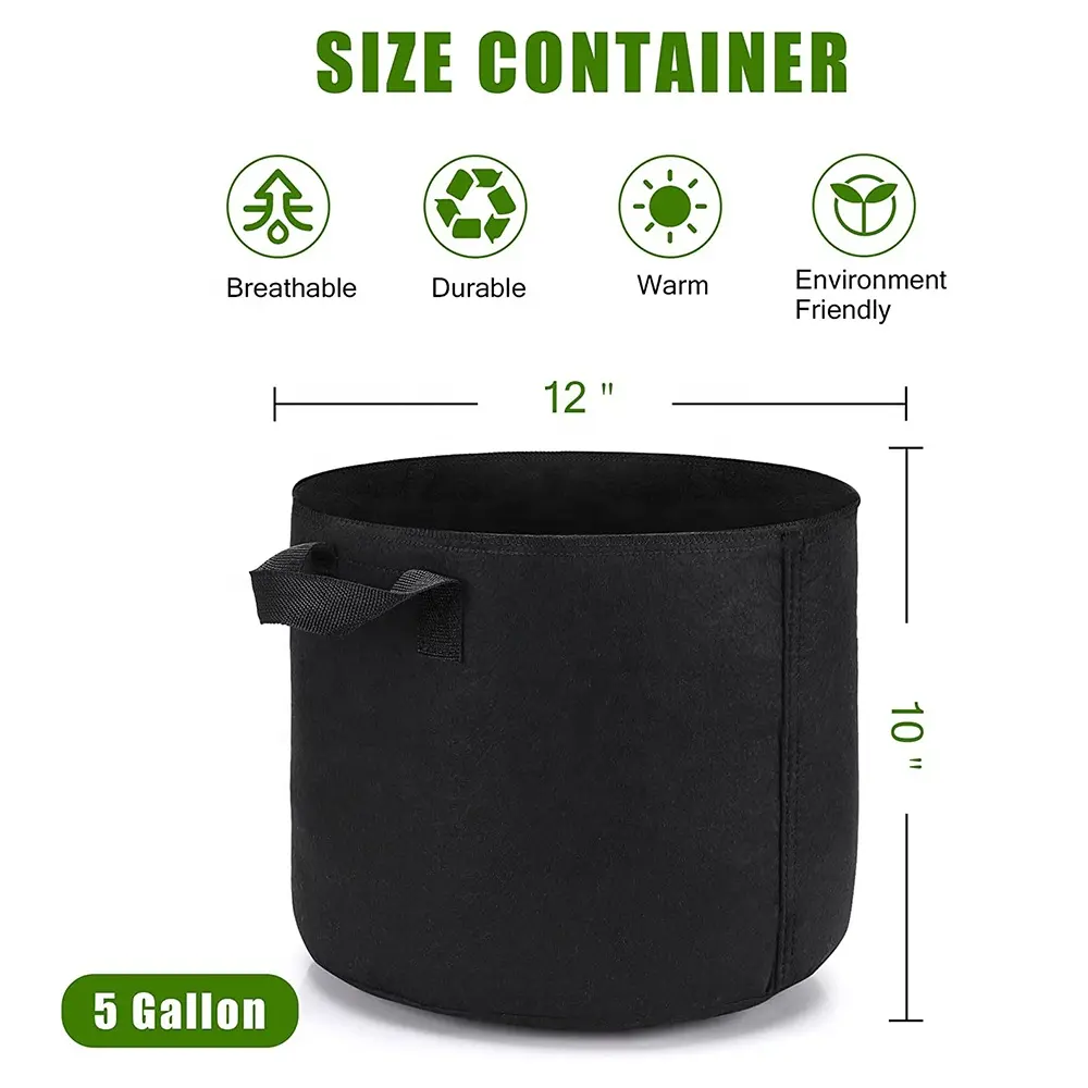 Customize Packaging bulk items high quality grow bags plant pots fabric planter pots planting pots for vegetables