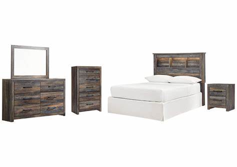 Drystan Multi King Bed with Dresser and Mirror