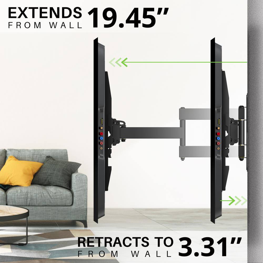 USX MOUNT Medium Full Motion TV Mounts for 26 in. to 55 in. Flat Screen LEDLCD OLED 4K TVs HMM010