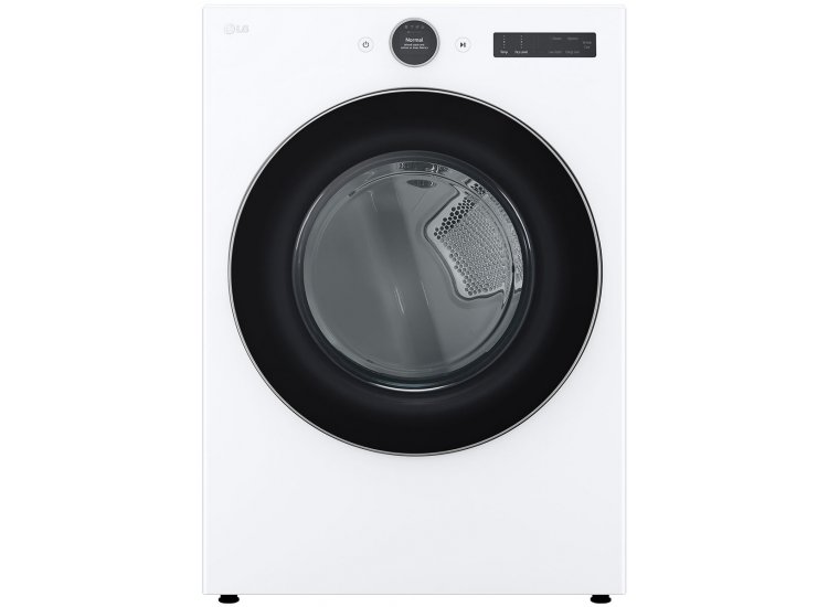 LG 7.4 Cu. Ft. White Smart Front Load Electric Dryer With AI Sensor Dry and TurboSteam