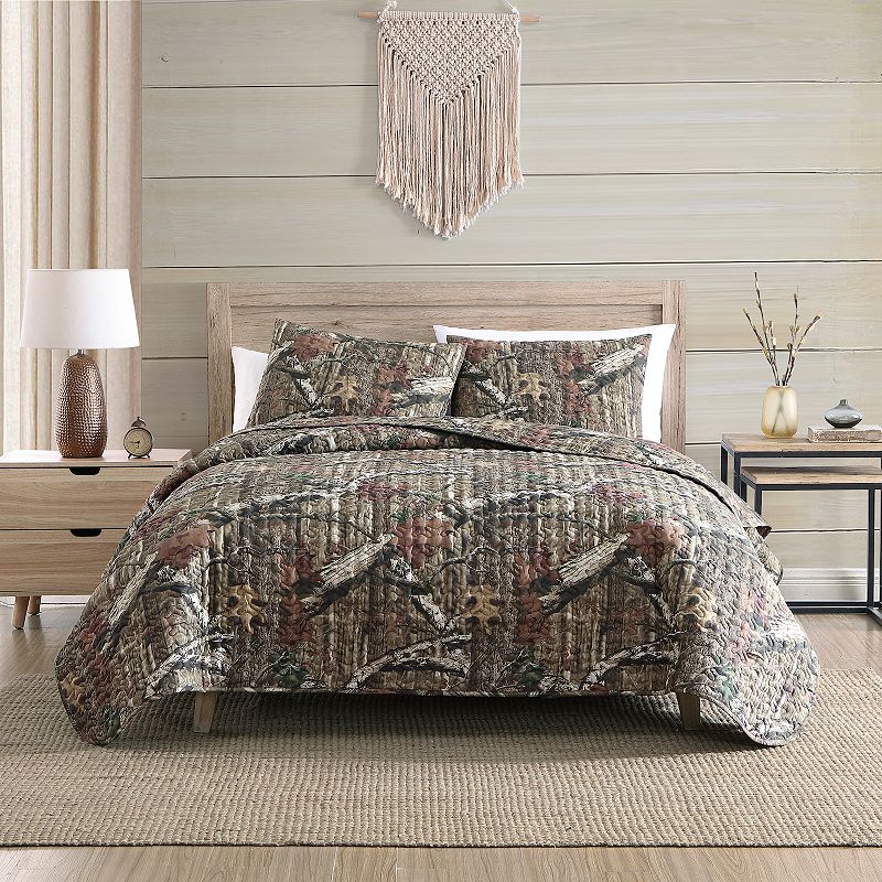 Mossy Oak Camouflage Quilt Set