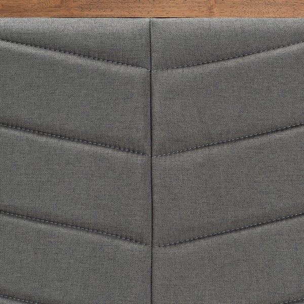 Iden Modern and Contemporary Wood Headboard-Dark Grey - - 34353479