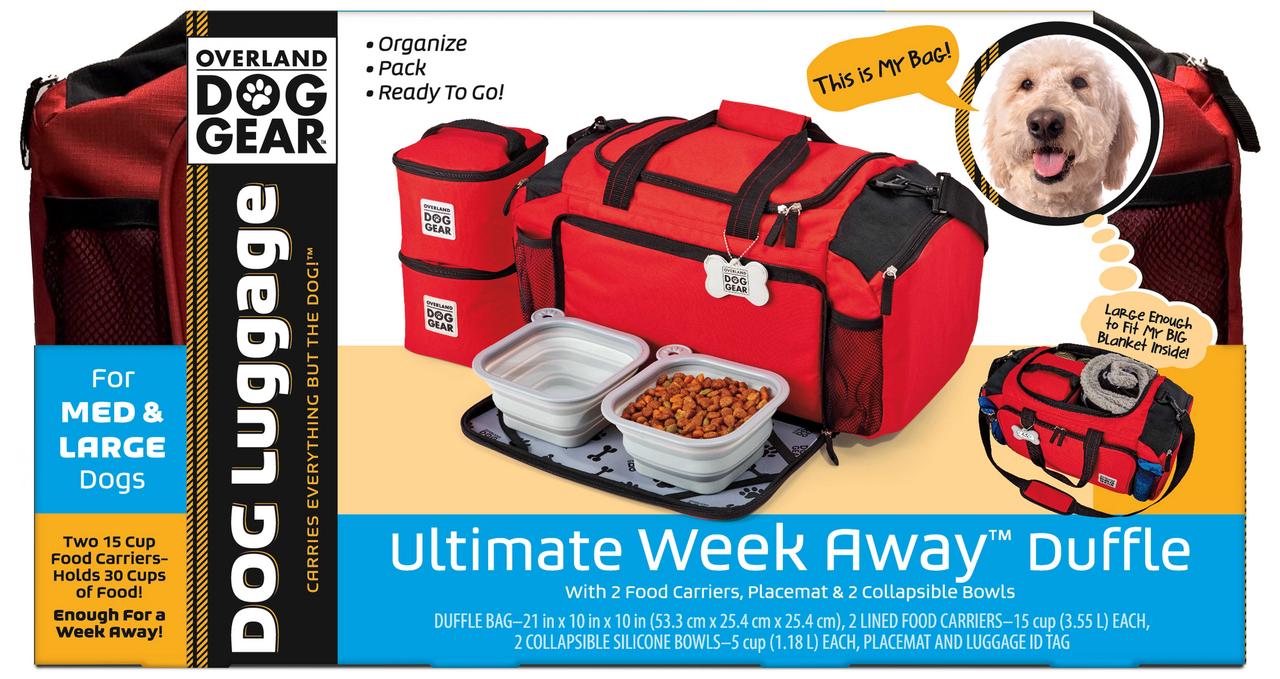 Mobile Dog Gear Ultimate Week Away Duffle， Red