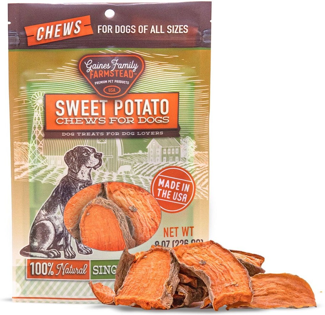 Gaines Family Farmstead Sweet Potato Chews Grain-Free Dog Treats