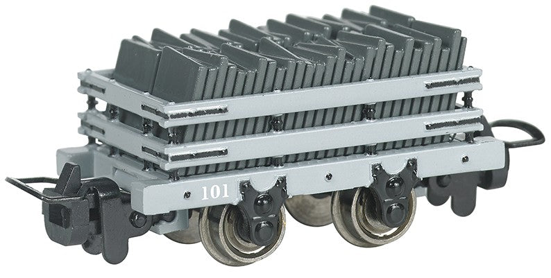 Bachmann 77302 Narrow Gauge Slate Wagon with Load #101