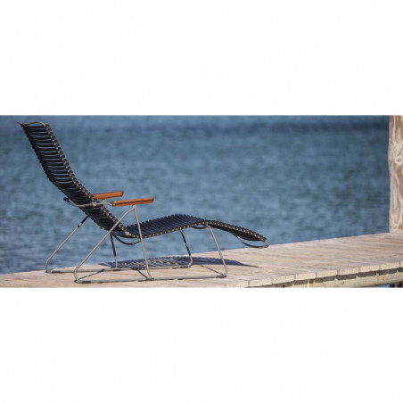 Bain de soleil design Click HOUE - Chaise longue de jardin ergonomique