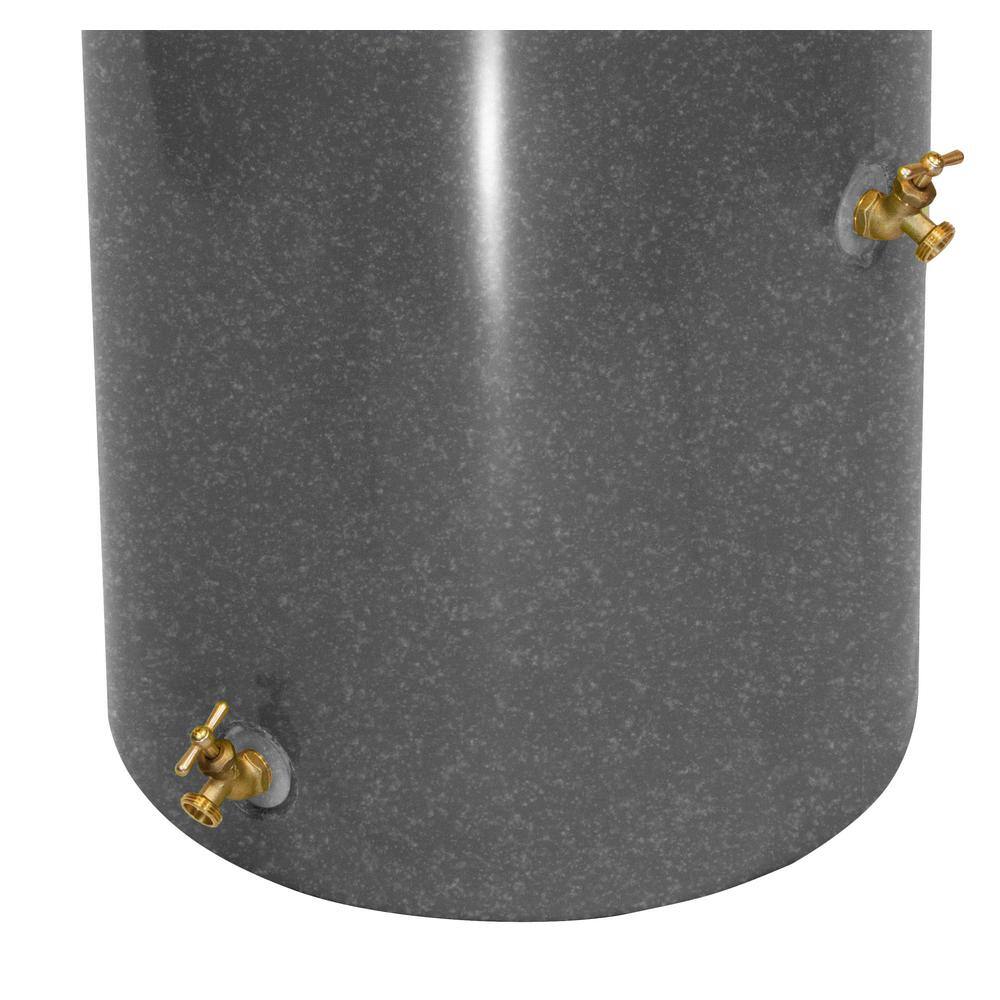 Good Ideas Impressions Reflections 50 Gal. Dark Granite Rain Barrel IMP-R50-DAR