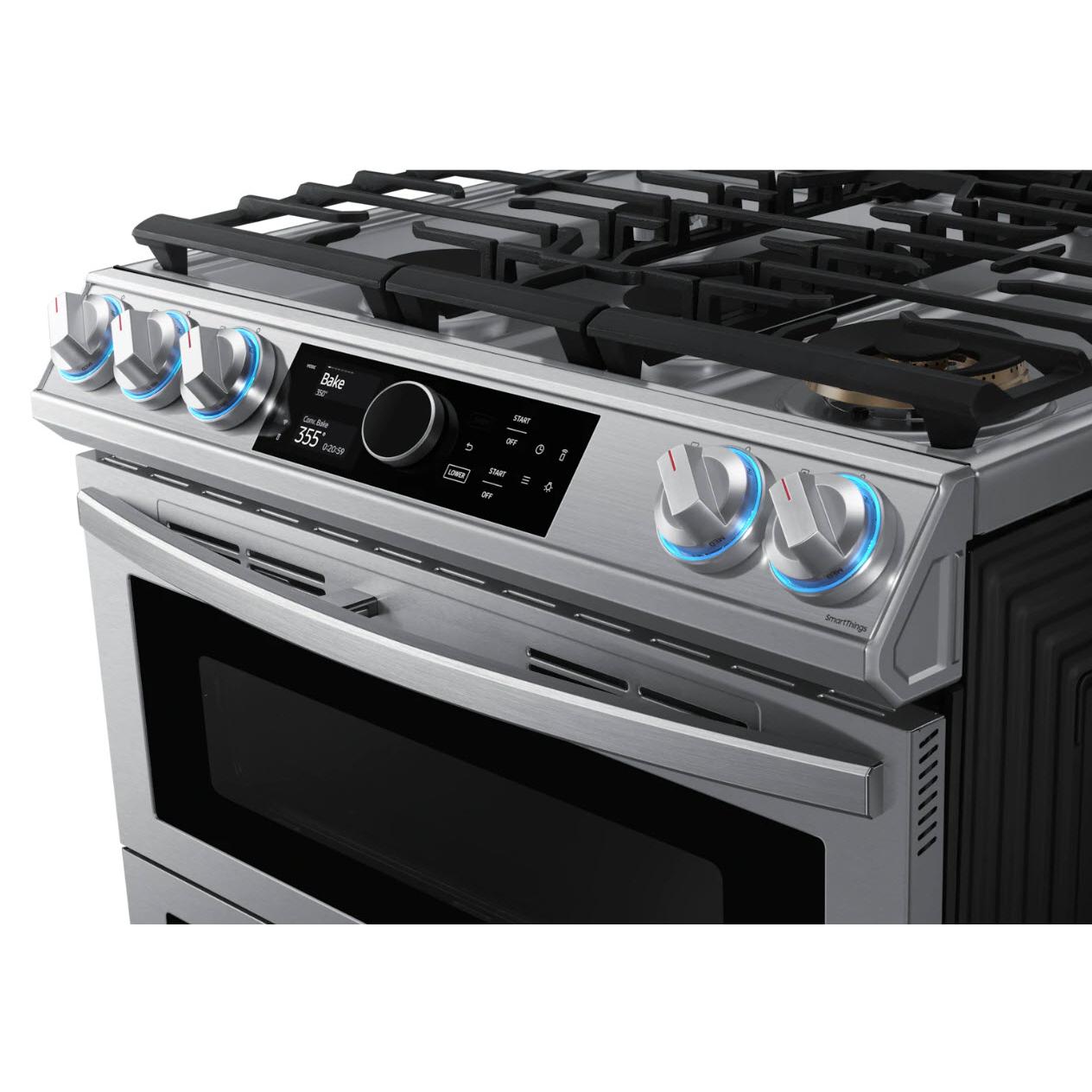  30-inch Slide-In Dual Fuel Range with Wi-Fi Connectivity NY63T8751SS/AA