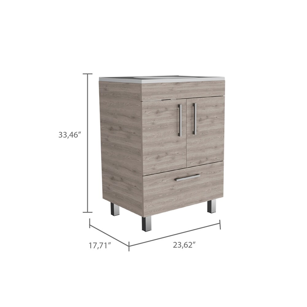 2 Door Rectangle Single Bathroom Vanity