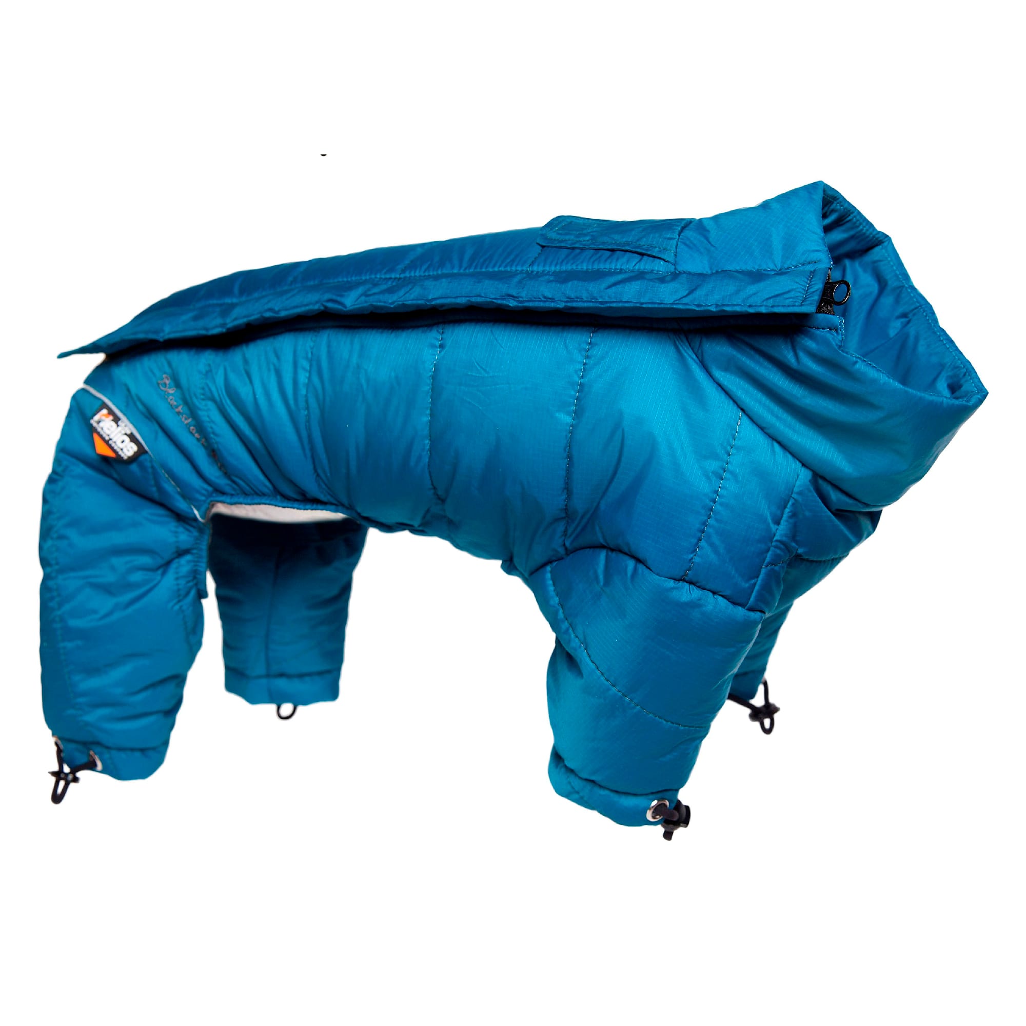 Dog Helios Blue Thunder-Crackle Full-Body Waded-Plush Adjustable and 3M Reflective Dog Jacket， X-Small