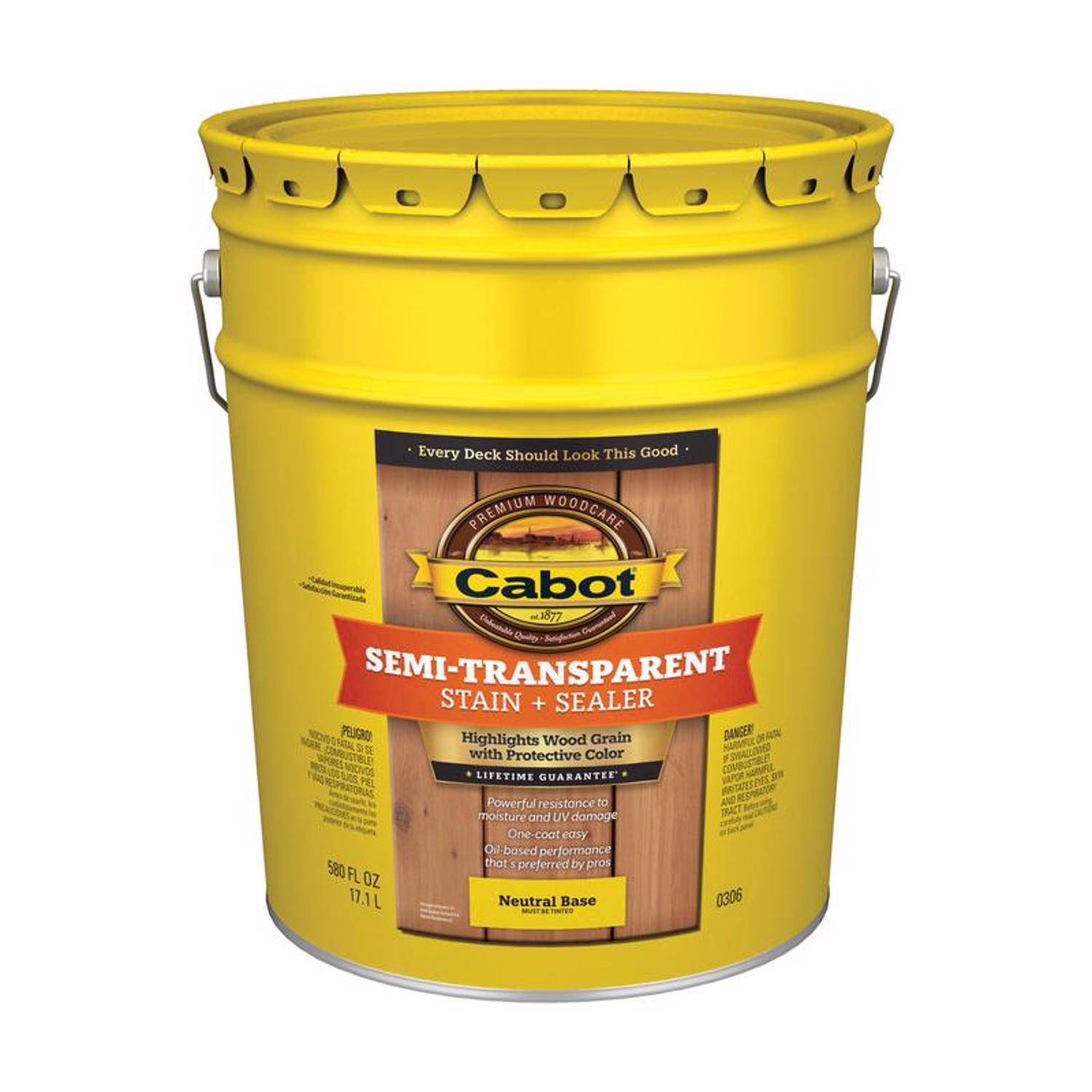 Cabot Semi-Transparent Semi-Transparent Tintable Neutral Base Oil-Based Refined Natural Linseed Oil