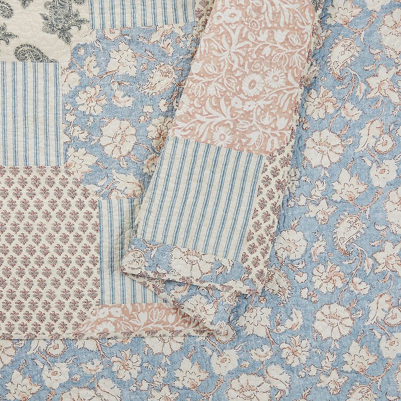 Mary Jane's Home Provencal Rose Quilt Set with Shams