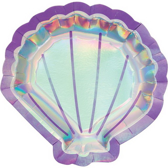 Creative Converting 336719 Mermaid Shine Shaped Pl...