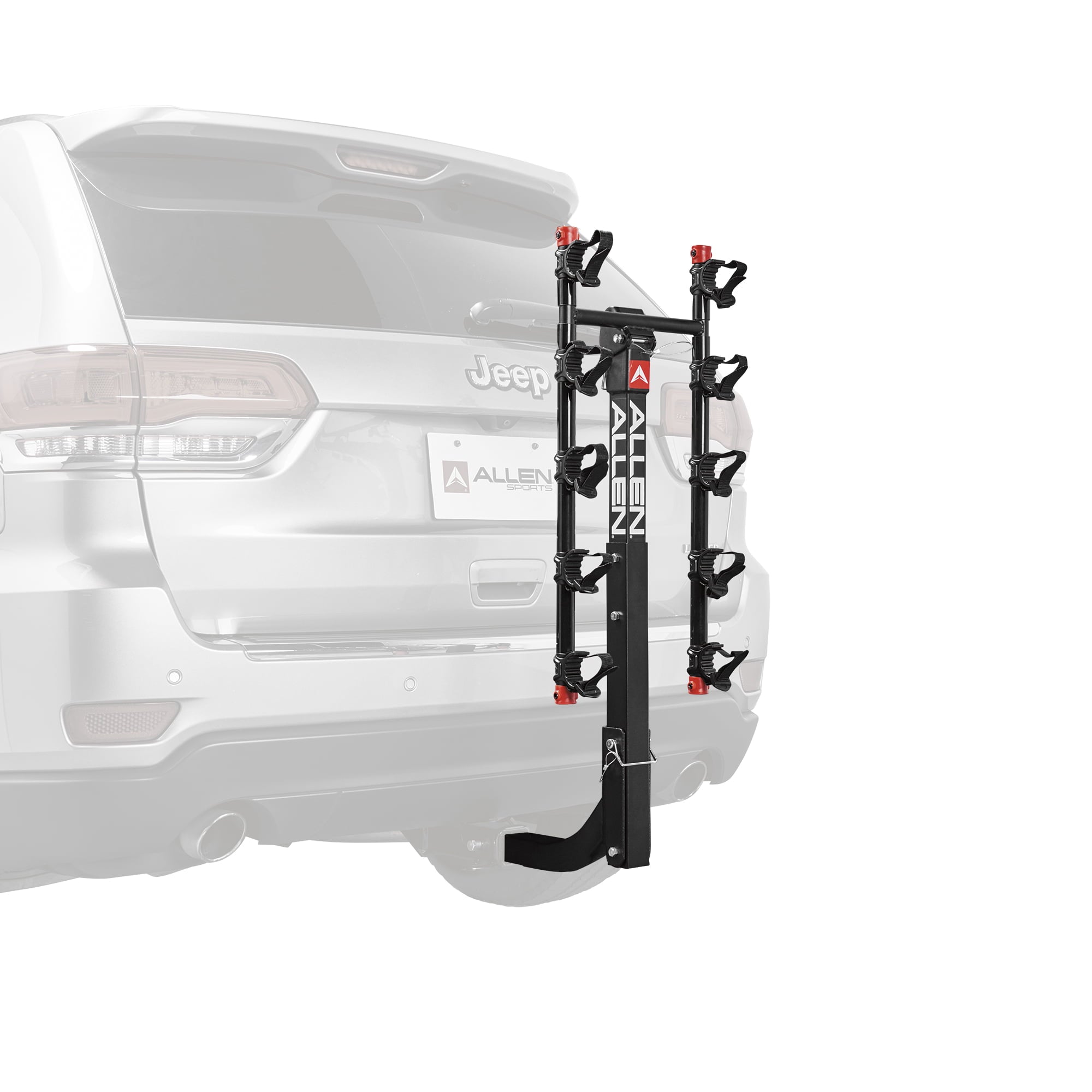 Allen Sports Deluxe 5-Bicycle Hitch Mounted Bike Rack Carrier， model 552RR