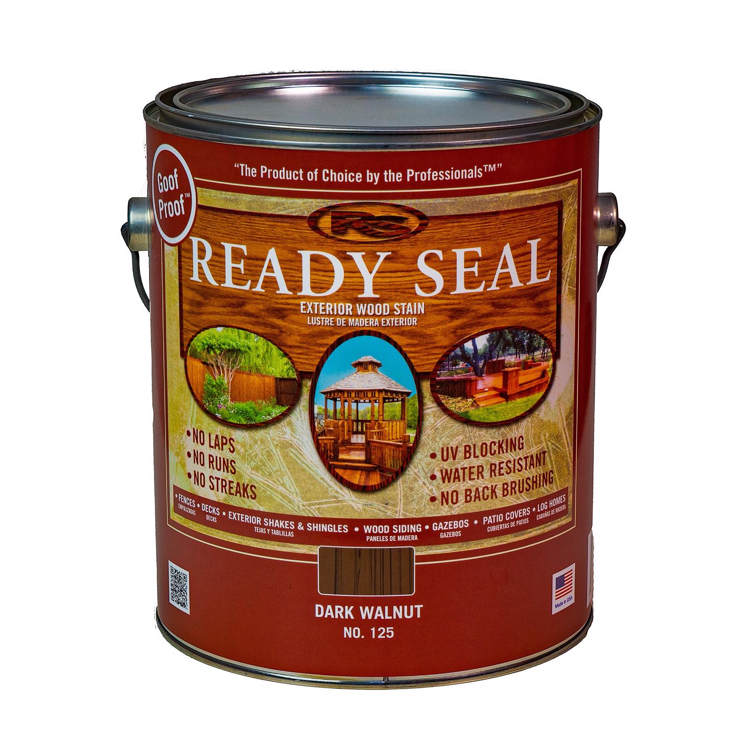 Ready Seal Goof Proof Semi-Transparent Dark Walnut Oil-Based Penetrating Wood Stain/Sealer 1 gal