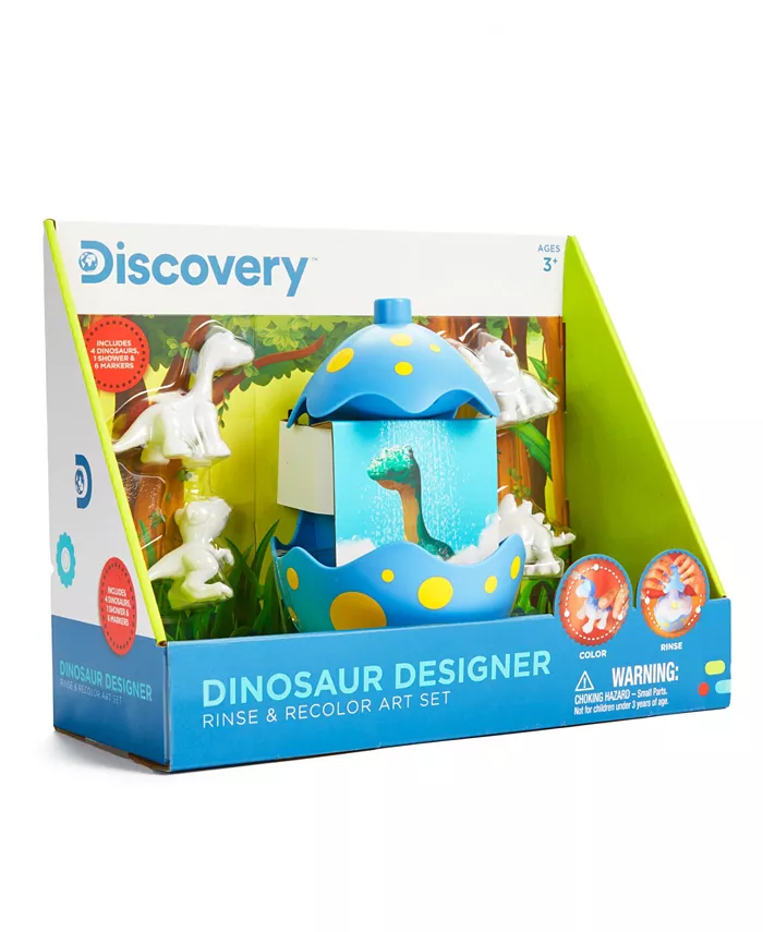 Discovery Kids Dinosaur Designer Rinse and Recolor  11 Piece Art Set