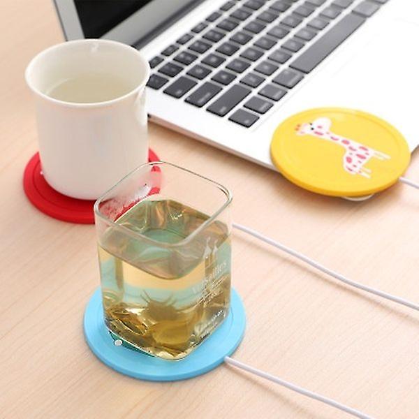 Portable USB Cup Heating Antiskid Cartoon Mat Warm Pad Electric Insulation Coaster (Dog)