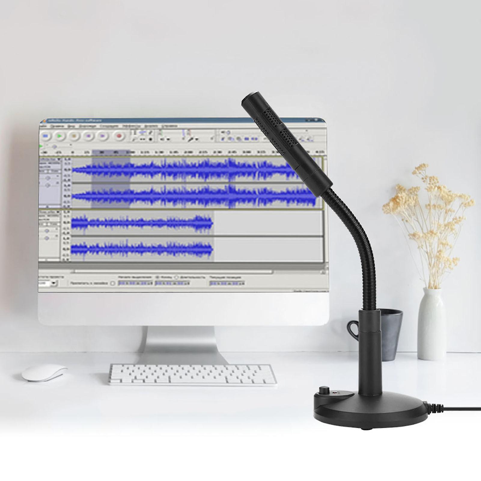 Omnidirectional Usb Microphone For Computer Desktop Plug and Play For Recording， Online Chatting