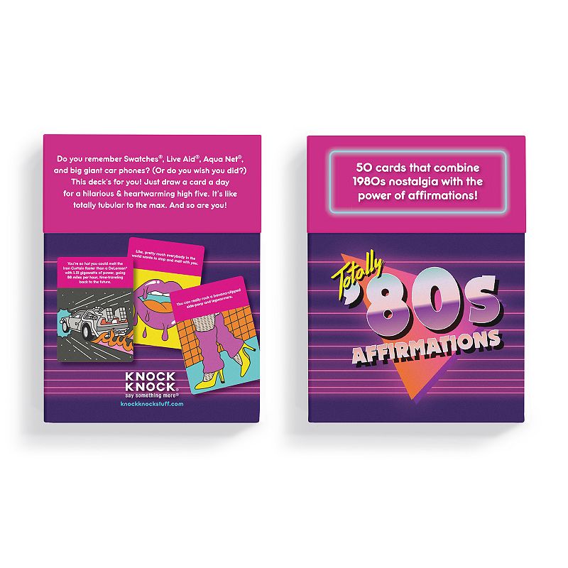 Knock Knock 80's Affirmations Deck