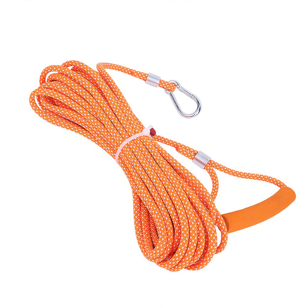 32.8ft Punchfree Rope Windproof Nonslip Clothes Quilt Hanging Drying Lanyard Cord For Tent Camping(10m Orange)