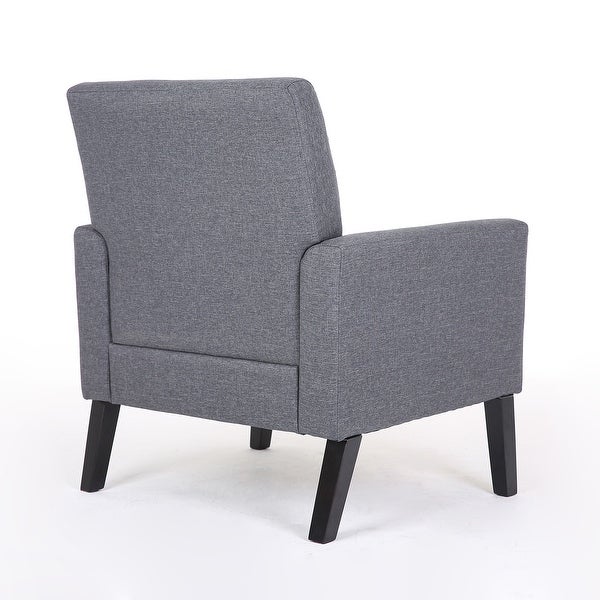 Button Tufted Upholstered Arm Chairs Comfy Reading Accent Chairs Sofa with Resilient Sponge Cushions， for Living Room， Bedroom