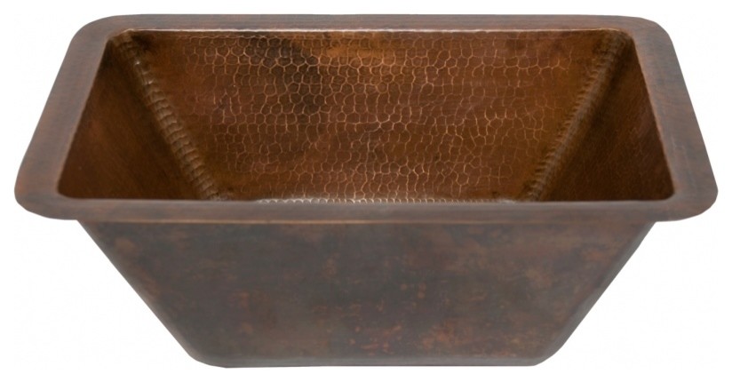 Premier Copper Products BRECDB2 17 quotUndermount Rectangular Single   Traditional   Bar Sinks   by Buildcom  Houzz