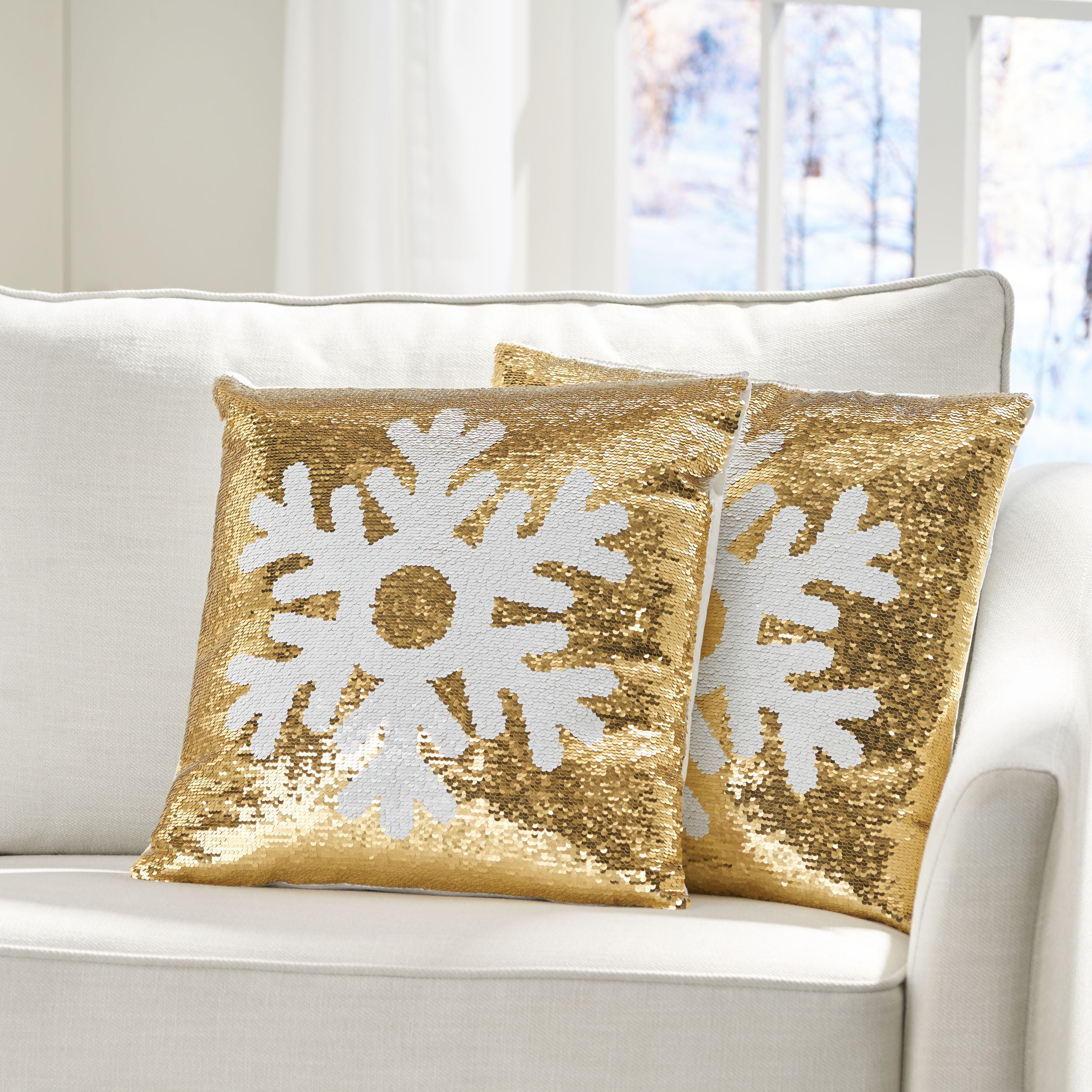 Colfax Glam Velvet Christmas Throw Pillow Cover