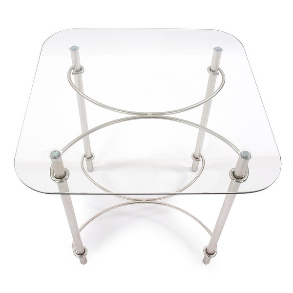 Allan Andrews Square Side Table with Stylized Arched Details