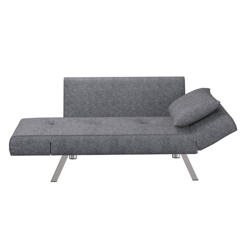 Lifestyle Solutions Serta Morrison Convertible Sofa in Dark Gray Fabric