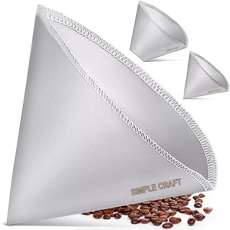 Fine Mesh Stainless Steel Reusable Pour Over Coffee Filter