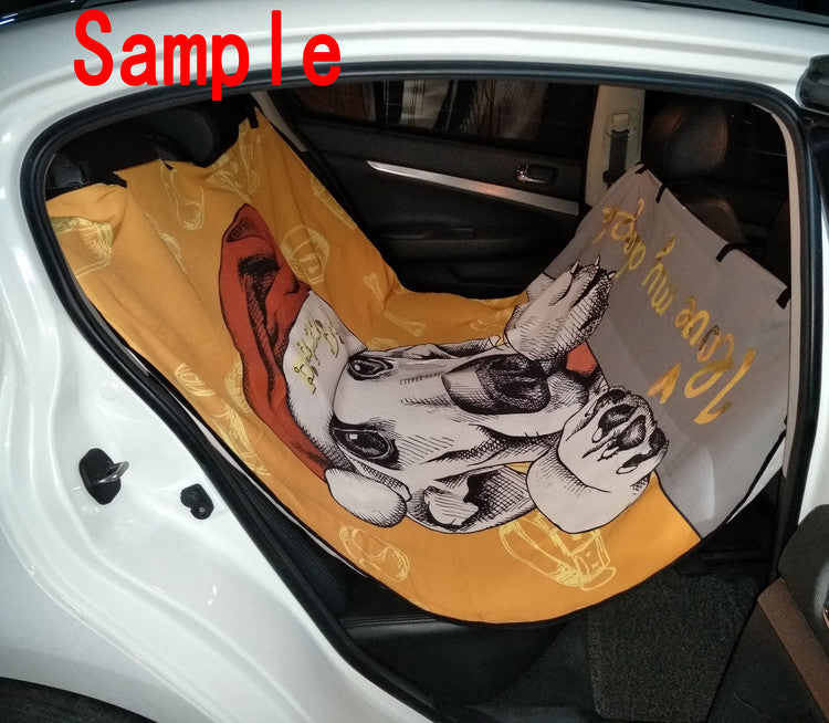 YKCG Funny Dog Animals A French Bulldog Pet Seat Cover Car Seat Cover for Pets Cargo Mats and Hammocks for Cars Trucks and SUVs 54x60 inches