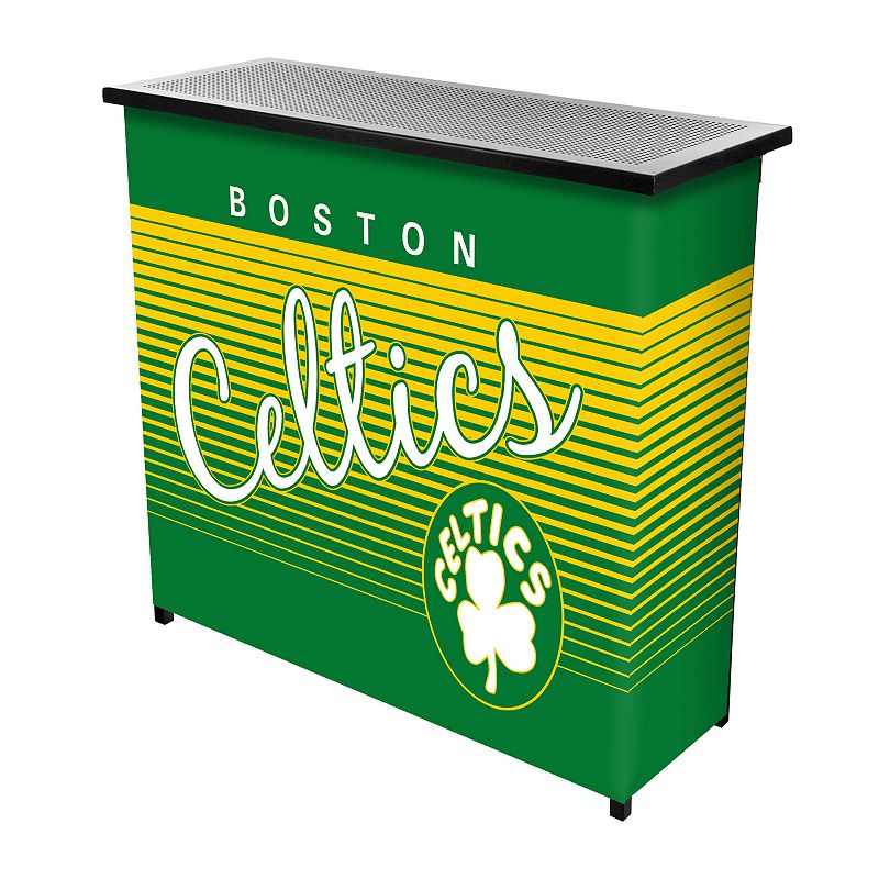 Boston Celtics Hardwood Classics 2-Shelf Portable Bar with Case