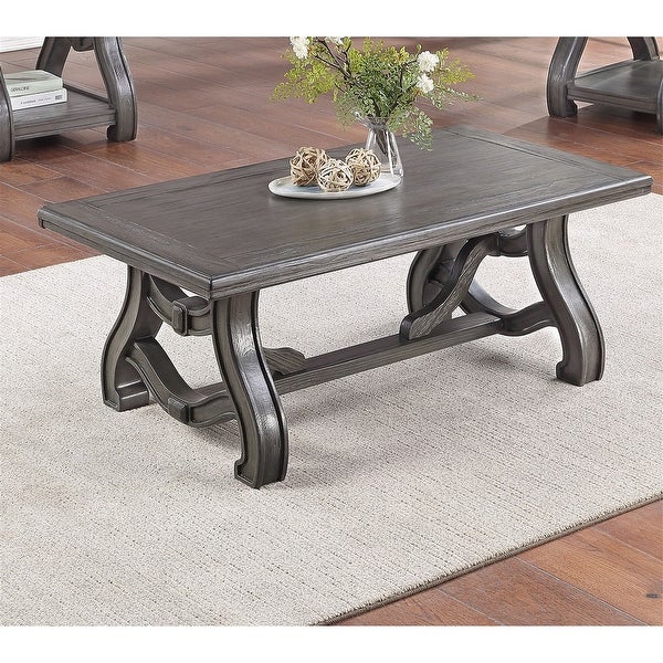 End Table Coffee Table for Living Room with Curved Lines in Silver