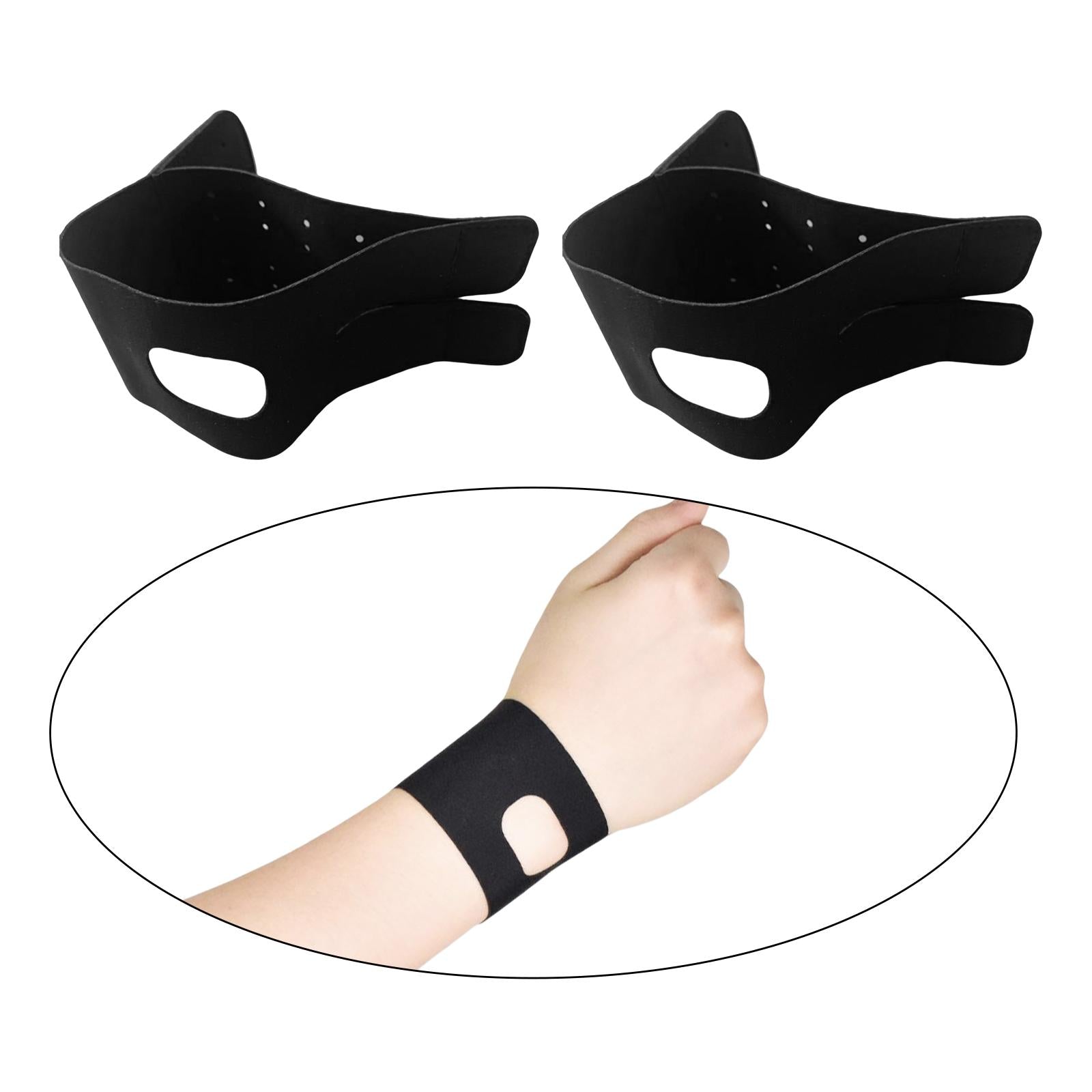 Wrist Wrap 2pcs S Black