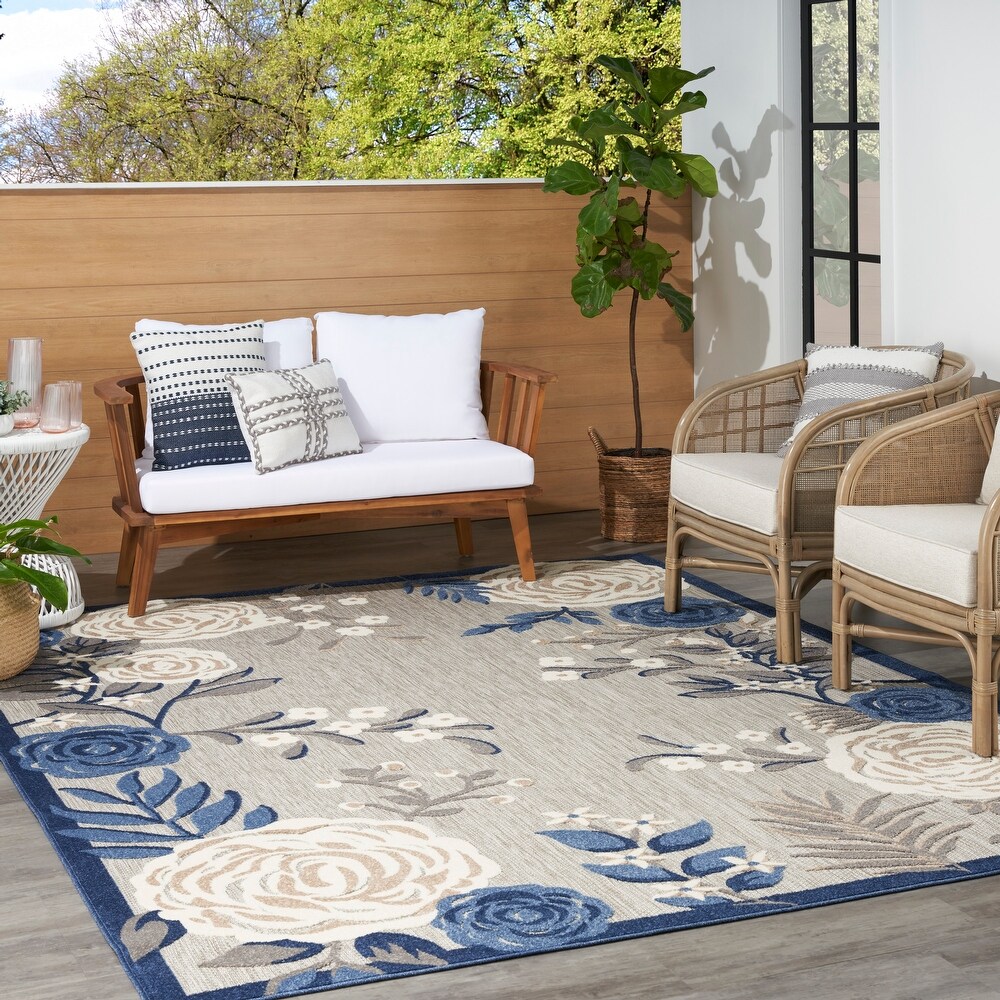Nourison Aloha Indoor/Outdoor Floral Area Rug