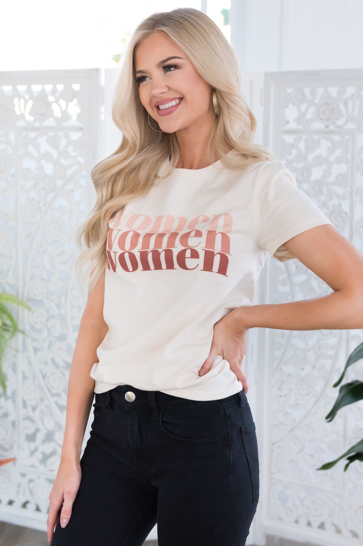 Woman Modest Graphic Tee