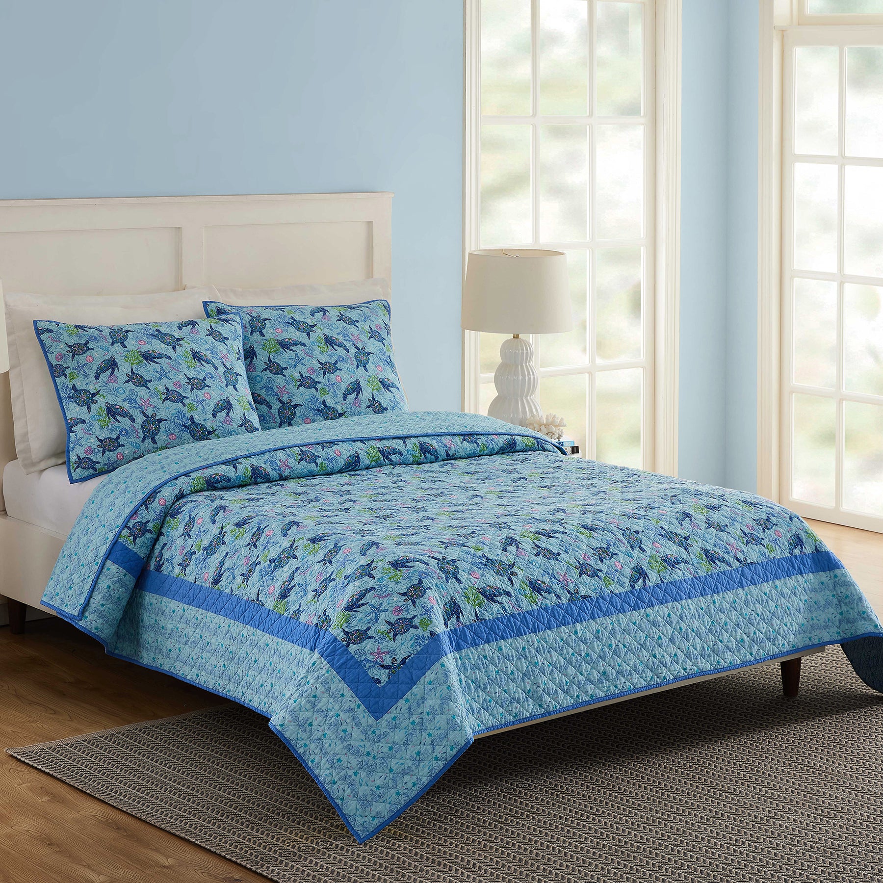 Turtle Dream Quilt Set, Twin