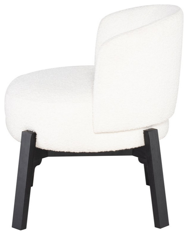 Premala Dining Chair Licorice Boucle Set of 2   Transitional   Dining Chairs   by V.S.D Furniture  Houzz