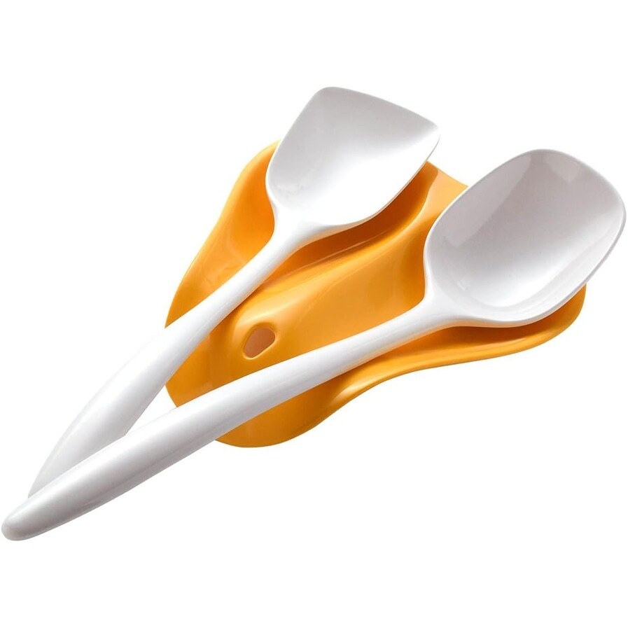 Hutzler Twin Double Melamine Spoon Rest   Sleek Design Holds 2 Large Spoons   10 Color Choices