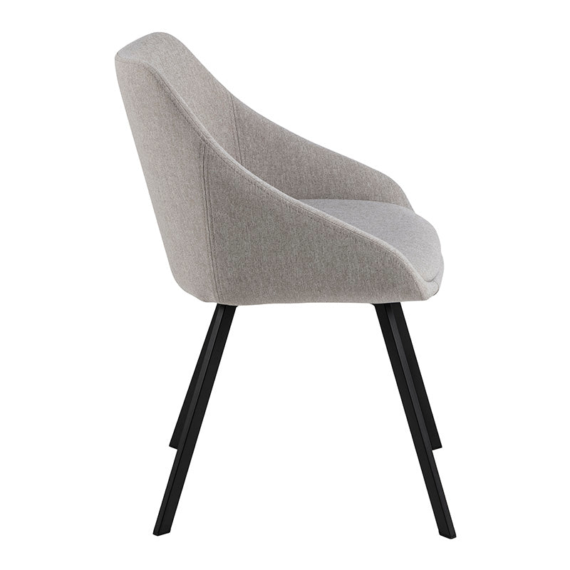 NILES Dining Chair - Beige & Black