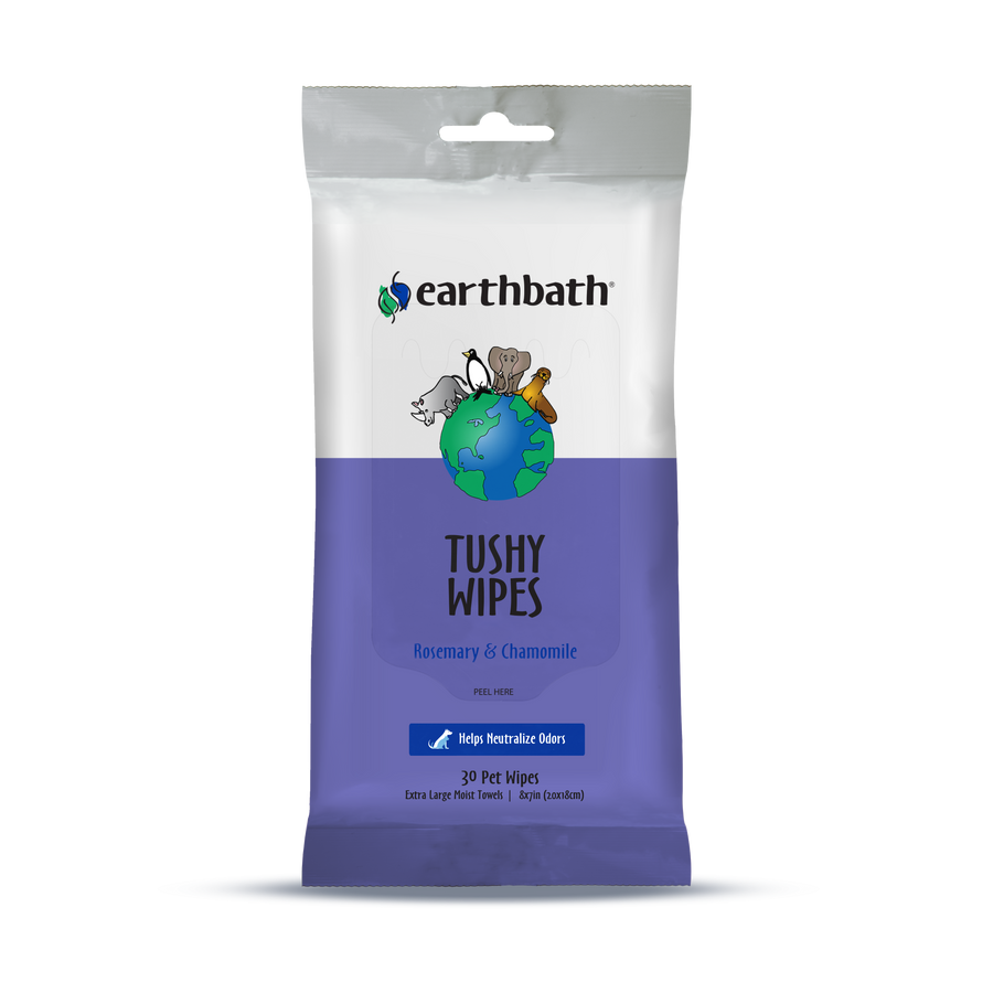 Earthbath Tushy Wipes for Dogs  Cats