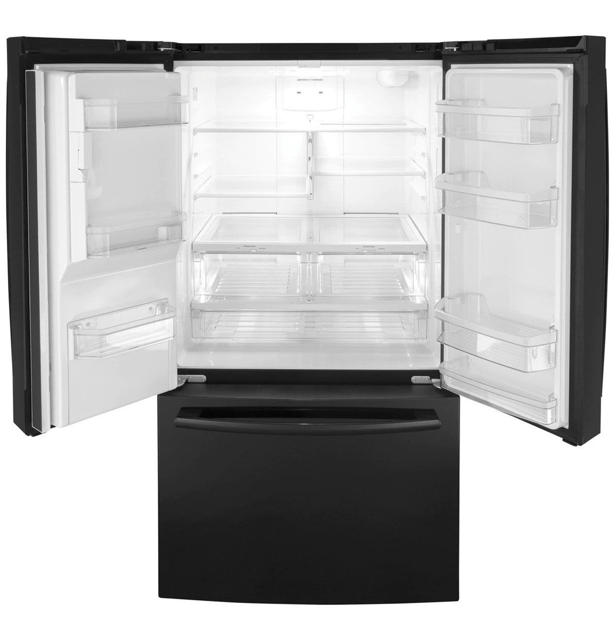 GE ADA ENERGY STAR 25.6 Cu. Ft. Black French-Door Refrigerator