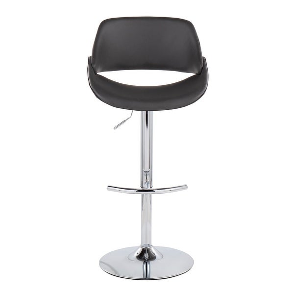 Silver Orchid Svellingen Adjustable Bar Stool with Rounded T Footrest - Set of 2